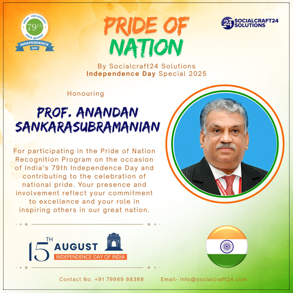 Prof. Anandan Sankarasubramanian