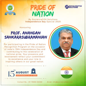 Prof. Anandan Sankarasubramanian